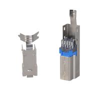 ZYOUQI Adaptateur USB B type B mâle en aluminium pour créer et fixer des lignes de données d'imprimante 6 mm