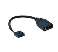 ZYOUQI Câble de conversion USB 9 broches vers connecteur de carte mère de type E avec port C monté à l'avant pour améliorer les connectivités Connecteurs du panneau avant C