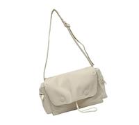 ZYOUQI Élégant sac à bandoulière en toile léger avec sangle réglable, sac de voyage décontracté pour femmes et hommes, ivoire, 34x10x18cm