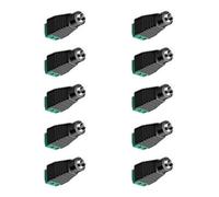 ZYOUQI Lot de 10 prises d'alimentation CC 12 V-24 V 5,5 x 2,1 mm, idéales pour les systèmes de câble, de caméra de sécurité, d'extrémités de fils, barils, adaptateur de tension