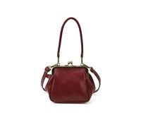 ZYOUQI Petit sac à main à bandoulière en cuir PU avec sangle réglable pour le transport à la main ou à l'épaule, idéal pour les trajets et les activités quotidiennes des femmes, bordeaux, 23x10x15cm