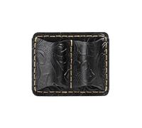 ZYOUQI Porte-stylo en cuir avec clip à double trou pour bloc-notes, planificateur, journal, presse-papiers, organiseurs d'artistes