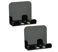 ZYOUQI Support de téléphone horizontal vertical pour économiser de l'espace - Organisateurs adhésifs pour smartphone - Outil de chambre à coucher en acrylique - Support mural pour téléphone