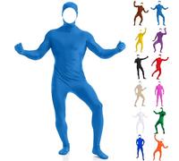 ZYPAINIY Costume de Cosplay pour Homme Combinaison IntéGrale Visage Ouvert Combinaison Invisible Bas en Nylon Combinaison Catsuit avec Capuche Extensible Combinaison IntéGrale