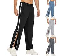 ZYPAINIY Pantalon Tearaway Unisexe M-3XL, Basket-Ball Détachable pour Hommes, 2 Fermetures Éclair Latérales, Post-Chirurgie avec Poches