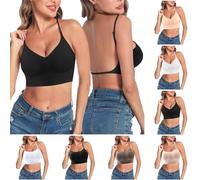 ZYPAINIY Soutien Gorge Dos Nu Invisible Soutien Gorge Push Up pour Femme Deep V Soutien Gorge sans Armature Brassiere Dos Bas en U Soutien Gorge Dos Transparent S-XL