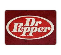 Zypeng Plaque en métal Dr Pepper Soda Pop Store Publicité Style rétro Décoration murale Bar 20,3 x 30,5 cm