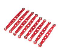 ZYPMoTo 8 PCS Pièces de Mise à Niveau de Suspension à Tige Fixe en métal Compatible avec MN128 MN86 MN86S G500 et Voitures télécommandées similaires(Red)