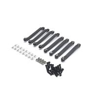 ZYPMoTo 8pcs Châssis en métal Tiles de Traction à Liaison Fixe Suspension Tie à Cravate Compatible avec MN D91 D96 D99 D99S MN90 1 12 Scale RC Upgrade Remplacement Pièces de Remplacement(Black)