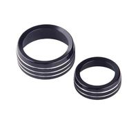 zyppk 1 ensemble couvercles bouton volume radio for Jeep, Grand Cherokee 2014-2021 cache-bouton de commande de climatisation