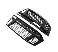 zyppk 1 paire de calandres phares antibrouillard avant for A4 S4 B9 S Line 2016-2018, grille protection en nid d'abeille enjoliveurs de grille de feux antibrouillard avant