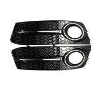 zyppk 1 paire de calandres phares antibrouillard avant for voiture, Convient for la norme A4 B8 2009-2011 enjoliveurs de grille de feux antibrouillard avant(Chrome Silver)