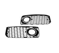 zyppk 1 paire de calandres phares antibrouillard avant for voiture, Convient for modèles A5 SLine S5 B8 RS5 2008-2012 enjoliveurs de grille de feux antibrouillard avant(Chrome Silver)