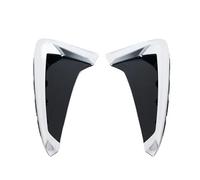 zyppk 1 paire grilles sortie d'air garde-boue voiture, Convient for la X5 F15 2014-2018 enjoliveurs de grille de feux antibrouillard avant(One pair silver)