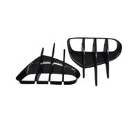 zyppk Autocollants spoiler ventilation latérale, Convient for KIA, Stinger 2018-2023 GT Line enjoliveurs de grille de feux antibrouillard avant(Front Black only)