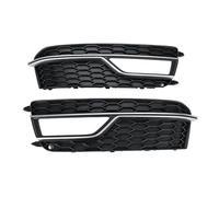 zyppk Garniture de calandre phare antibrouillard avant for A5 S Line S5 2013-2017 8T007681K 8T0807682K enjoliveurs de grille de feux antibrouillard avant(Pait)