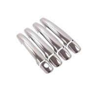 zyppk Garniture de couvercle de poignée de porte, Convient for Peugeot, Expert Tepee 2007-2015, accessoires de style de voiture chromés Couvercle de poignée extérieure de véhicule(1 keyhole)