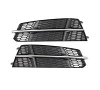 zyppk Grille de protection for pare-choc avant antibrouillard, Convient for les modèles A6 C7 S-Line S6 2015-2018, style enjoliveurs de grille de feux antibrouillard avant(Chrome)