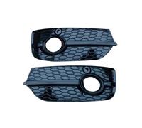 zyppk Grille de protection for phare antibrouillard avant, Convient for la mise à niveau Q3 SQ3 2013-2015 enjoliveurs de grille de feux antibrouillard avant(Bright black)