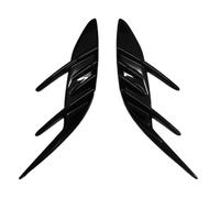 zyppk Lot 2 grilles d'aération latérales voiture, Convient for KIA, Stinger 2017-2023 enjoliveurs de grille de feux antibrouillard avant(Glossy Black)