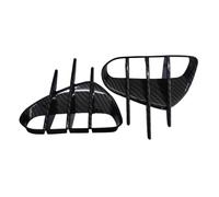 zyppk Lot 2 grilles ventilation latérales pare-chocs voiture, Convient for KIA, Stinger 2017-2023 enjoliveurs de grille de feux antibrouillard avant(Carbon Look)