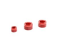 zyppk Lot 3 boutons commande audio for climatisation, for BMW X5 X6 E70 E71 E72 2008-2013 cache-bouton de commande de climatisation(Red)