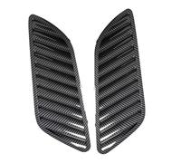 zyppk Lot de 2 grilles ventilation for capot avant voiture, Convient for modèles E90, E91, E92, F30, E46, DTM enjoliveurs de grille de feux antibrouillard avant(Carbon Fiber Look)