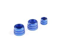 zyppk Lot de 3 boutons commande audio for climatisation, for BMW X3, G01, X4, G02, Série 5, G30, 6GT, GT6 cache-bouton de commande de climatisation(BLUE)