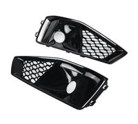 zyppk Paire de calandres avant for A4 B9 Sline S4 2019-2020 8WD807681J, calandre antibrouillard en nid d'abeille enjoliveurs de grille de feux antibrouillard avant(Glossy Black)