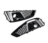 zyppk Paire de calandres avant for A4 B9 Sline S4 2019-2020 8WD807681J, calandre antibrouillard en nid d'abeille enjoliveurs de grille de feux antibrouillard avant(Chrome Silver)