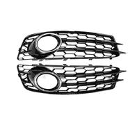 zyppk Paire de calandres phares antibrouillard avant for A3 8P SLine 2009-2012 8P0807682 enjoliveurs de grille de feux antibrouillard avant(With Chrome)