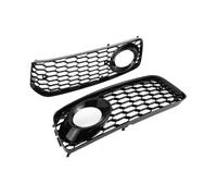 zyppk Paire De Calandres Phares Antibrouillard For Voiture, Convient For A5 S Line S5 B8 RS5 2008-2012 enjoliveurs de grille de feux antibrouillard avant(Glosssy Black)