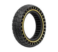 zyppk Pneus pleins for scooter électrique, Convient for Ninebot, MAX G30 DE LP, Gotrax, G6 et Zero, 10 pneus 10x2,5 60 70-6, sans chambre à air pneu solide pour scooter de mobilité trolley(Yellow)