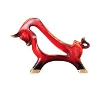 Zyqixluk A3,Statue de Taureau Abstraite en résine Sculpture de Taureau casier à vin décoratif en Forme de Taureau idéal pour Les Bureaux Les Caves à vin, Les salles à Manger et Les Salons.