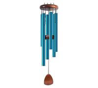 Zyqixluk Carillon à Vent Grand Ton Profond carillons a Vent Exterieur,Carillons éoliens en métal Aluminium,Decoration Jardin Zen décoration extérieure pour Jardin, Cour, Patio et Maison,Bleu