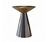 ZYQYLF Table Basse gigogne Ensemble de 2, Table Centrale carrée Minimaliste Moderne, Table d’extrémité latérale gigogne en Verre pour Chambre à Coucher de salon, Table à thé d’appoint avec Cadre e