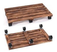 ZYREHAW Rouleau pour Plantes Carré, Rouleaux De Fleurs, Rouleau pour Plantes 40Kg De Capacité De Charge, Rouleau pour Plantes Extérieur, sous-Verre pour Pot De Fleurs avec roulettes 60cm×45cm