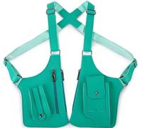 ZYREHAW Sac Antivol Double Épaule, Portefeuille Antivol, Sac Tactique Réglable en Cuir PU, Sac Tactique Dissimulé sous Les Bras pour Le Camping Et La Randonnée,Multi-Poches pour Hommes Et Femmes E