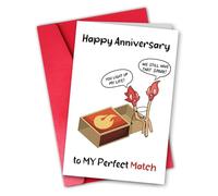 ZYrelle Carte d'anniversaire amusante pour mari, épouse, carte d'anniversaire de mariage parfaite pour homme et femme, cadeau d'amour hilarant pour lui et elle