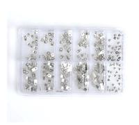 zyrqon Lot de colliers de serrage et vis pour mouvement de montre - Assortiment de pinces de fixation pour réparation (boîte)