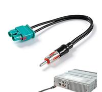 Zyrtkiom Adaptateur Antenne Autoradio, Compatible avec VW, Audi, Mercedes, Amplificateur Antenne & Dab+, sans Couper L'Antenne Originale