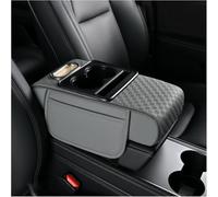 ZYSHJ Coussin Accoudoir Voiture pour Benz ML-Class V-Class X-Classe G-Class S-Class, Antidérapant Console Centrale Tapis Cuir PU Accoudoir Central Couvercle Interieur Accessoire,Gray