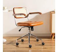 ZYSKABQ Bureau de Bureau à Domicile Moderne avec Chaise d'ordinateur pivotant en Cuir PU Taponds Roard Mid Back Support Ergonomic Retro Arm Green (18x18x21inch) Octopus Feet