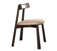 ZYSKABQ Chaise à Dossier Haut en Bois Massif avec Dossier en Cuir Souple pour Bureau à Domicile, Restaurant ou hôtel Noir Octopus Feet