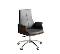 ZYSKABQ Chaise de Bureau de Jeu pivotant Gris Moderne pour Le Travail sédentaire de Confort exécutif (PU Leather Low Back) Octopus Feet