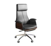 ZYSKABQ Chaise de Bureau de Jeu pivotant Gris Moderne pour Le Travail sédentaire de Confort exécutif (PU Leather Low Back) Octopus Feet