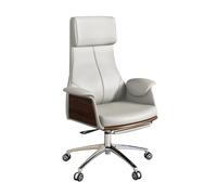 ZYSKABQ Chaise de Bureau de Jeu pivotant Gris Moderne pour Le Travail sédentaire de Confort exécutif (PU Leather Low Back) Octopus Feet