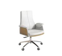 ZYSKABQ Chaise de Bureau de Jeu pivotant Gris Moderne pour Le Travail sédentaire de Confort exécutif (PU Leather Low Back) Octopus Feet