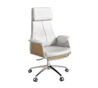 ZYSKABQ Chaise de Bureau de Jeu pivotant Gris Moderne pour Le Travail sédentaire de Confort exécutif (PU Leather Low Back) Octopus Feet