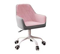 ZYSKABQ Chaise de Bureau d'ordinateur Ergonomique pivotante en Velours à Dossier Moyen avec Soutien Lombaire pour la Maison et Le Salon Charge maximale 150 kg Chaise de Bureau Confortable et élégante